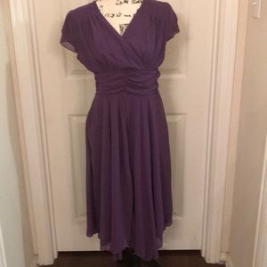 Beautiful purple chiffon dress